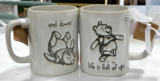 New Rae Dunn x Disney’s Winnie the Pooh ceramic coffee mug LIFE IS FULL OF UPS AND DOWNS