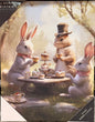 New Design District canvas art 11x14 Easter Bunny tea party picture