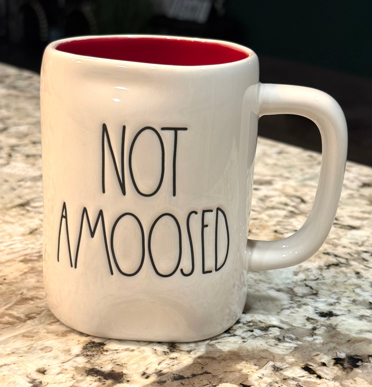 Rae Dunn ceramic Hard to find NOT AMOOSED 🫎 plaid moose  coffee mug