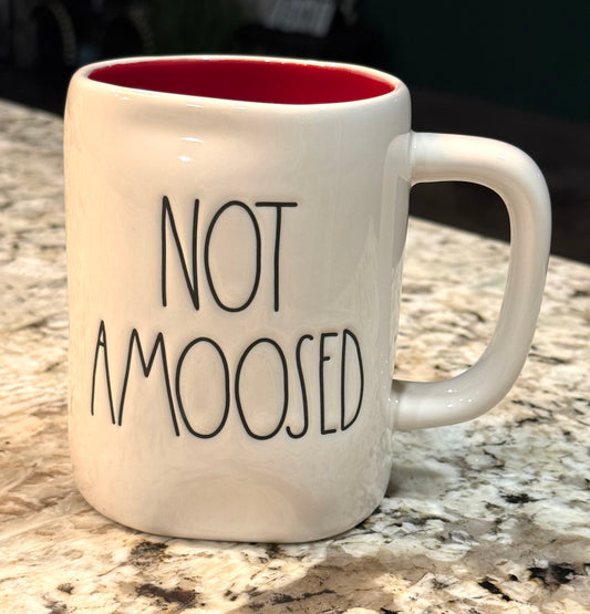 Rae Dunn ceramic Hard to find NOT AMOOSED 🫎 plaid moose  coffee mug