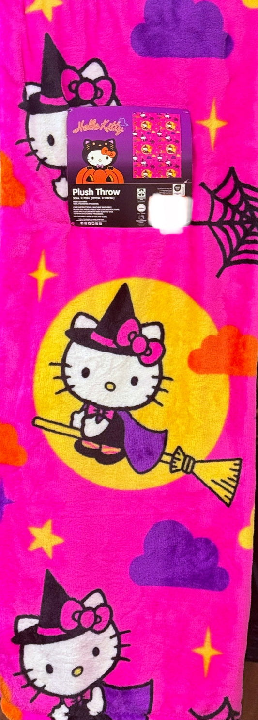 New Hello Kitty Halloween pink throw blanket 50x70