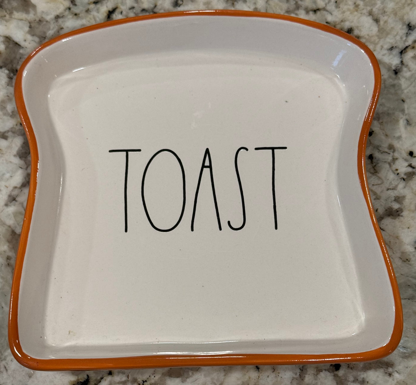 New Rae Dunn ceramic TOAST plate
