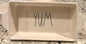 Rae Dunn white ceramic baking pan 10.5x5 YUM