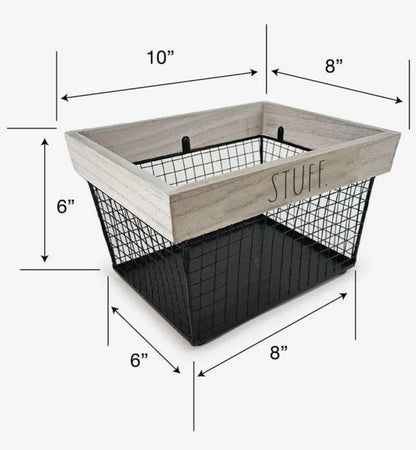New Rae Dunn wire storage basket STUFF