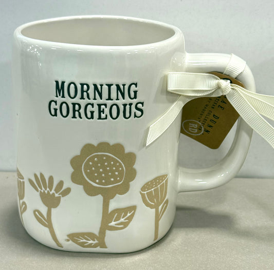 New Rae Dunn ceramic coffee mug MORNING GORGEOUS