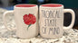 New Rae Dunn white ceramic coffee mug TROPICAL STATE OF MIND