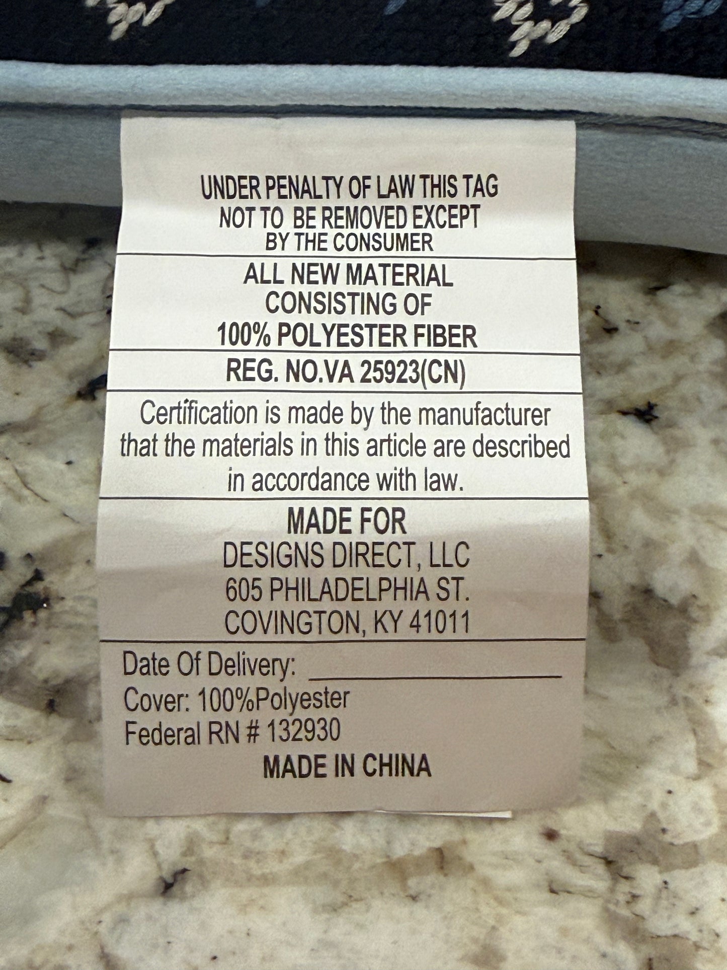 New Cupcakes and Cashmere blue needlepoint throw pillow I’M LITERALLY JUST A GIRL