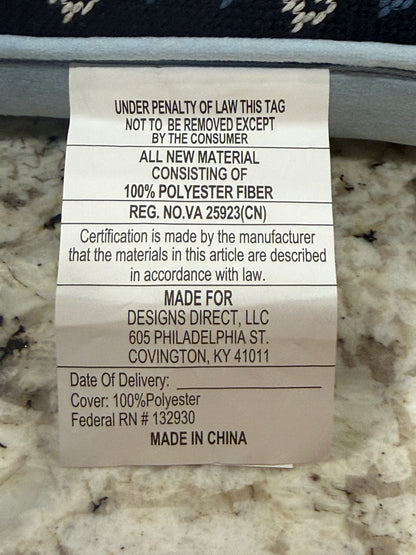 New Cupcakes and Cashmere blue needlepoint throw pillow I’M LITERALLY JUST A GIRL