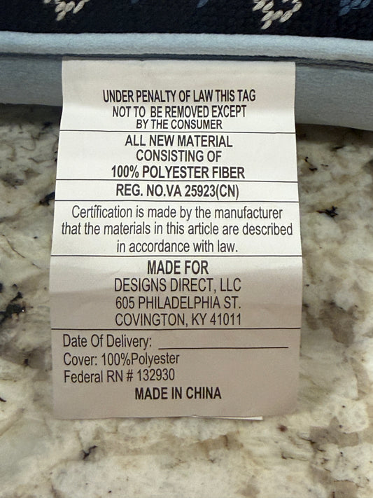 New Cupcakes and Cashmere blue needlepoint throw pillow I’M LITERALLY JUST A GIRL