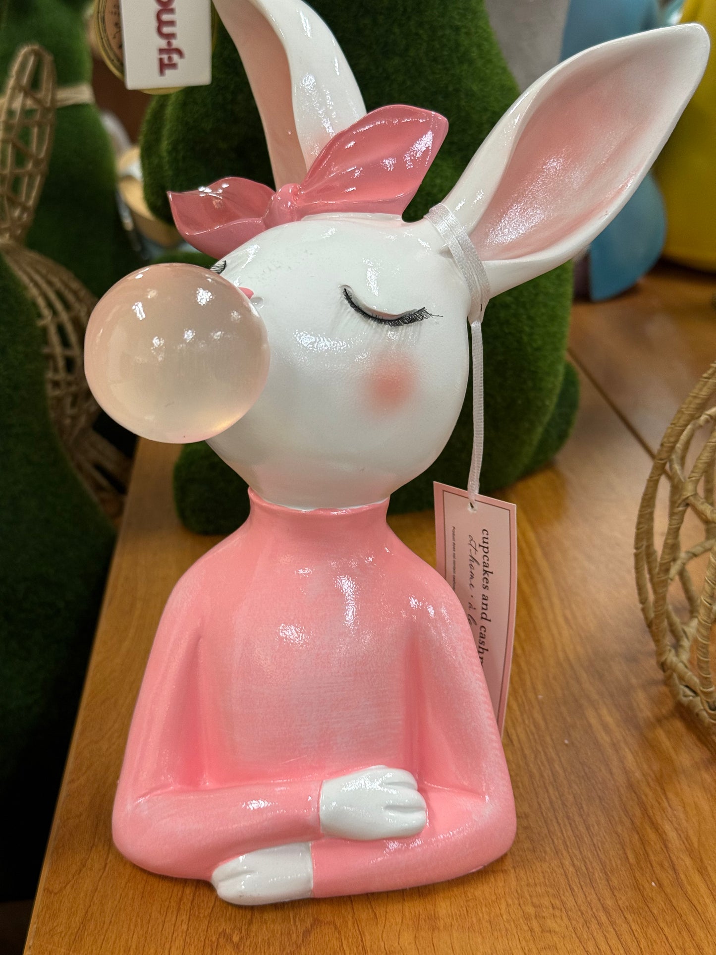 New pink Cupcakes and Cashmere bubble girl Easter bunny 11”