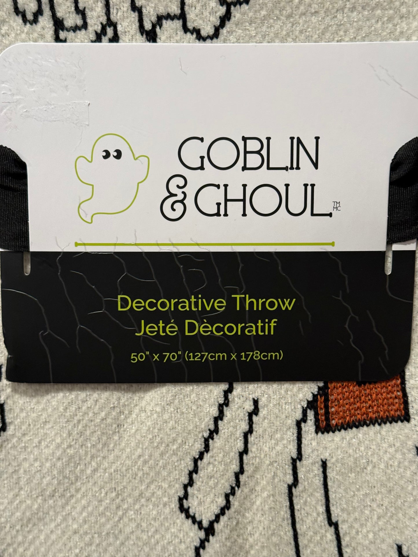 New Goblin & Ghoul knit 50x70 Halloween ghost teading book throw blanket