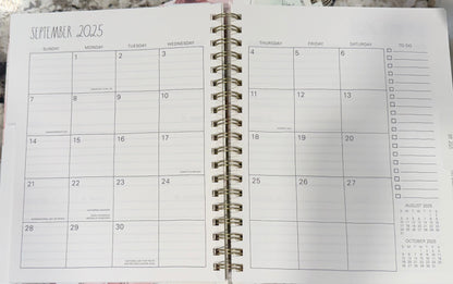 New Rae Dunn 2026 white hardback Planner spiral hardback