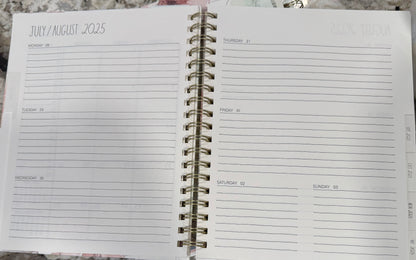 New Rae Dunn 2026 white hardback Planner spiral hardback