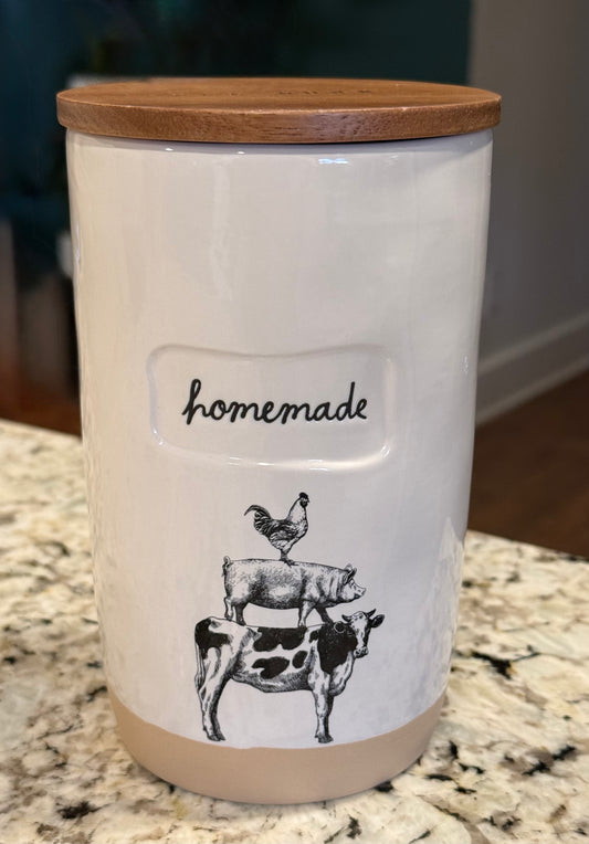 New Rae Dunn Farmline ceramic 7” cellar kitchen decor HOMEMADE