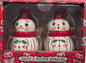 New release Christmas Johanna Parker snowman swirl salt pepper shaker set