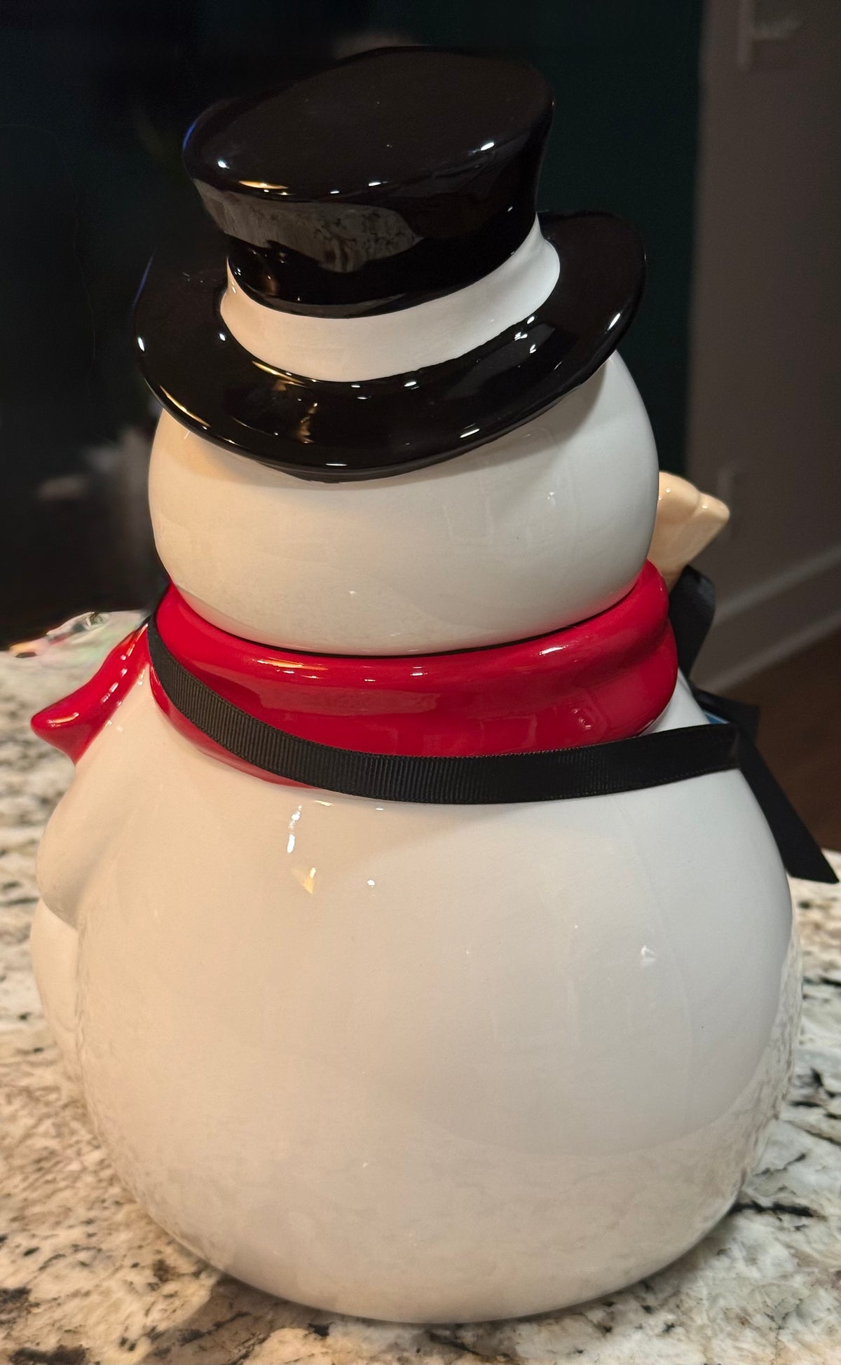 New Rae Dunn Frosty the Snowman Christmas cookie jar canister decor