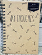 New Rae Dunn 5x7 Spiral lined notebook -MY THOUGHTS
