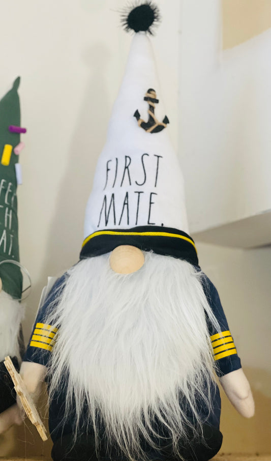 New Rae Dunn plush gnome FIRST MATE