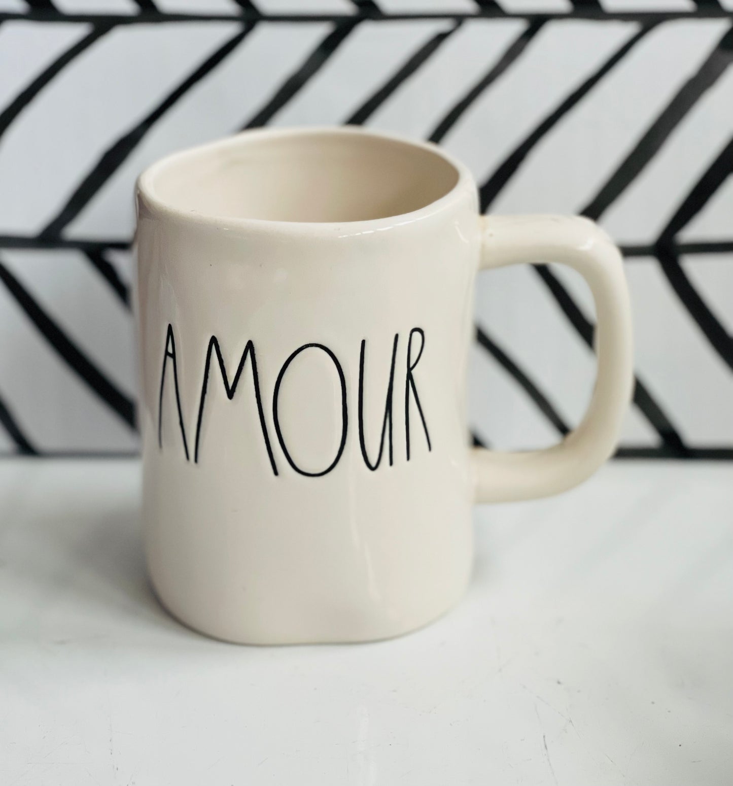 New Rae Dunn ceramic coffee mug- AMOUR