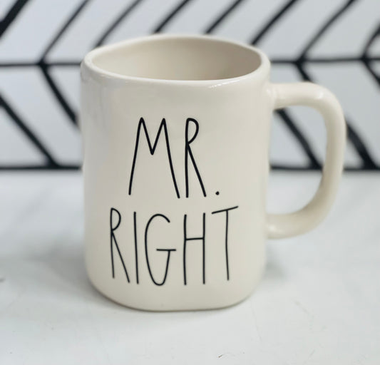 New Rae Dunn ceramic coffee mug- MR. RIGHT