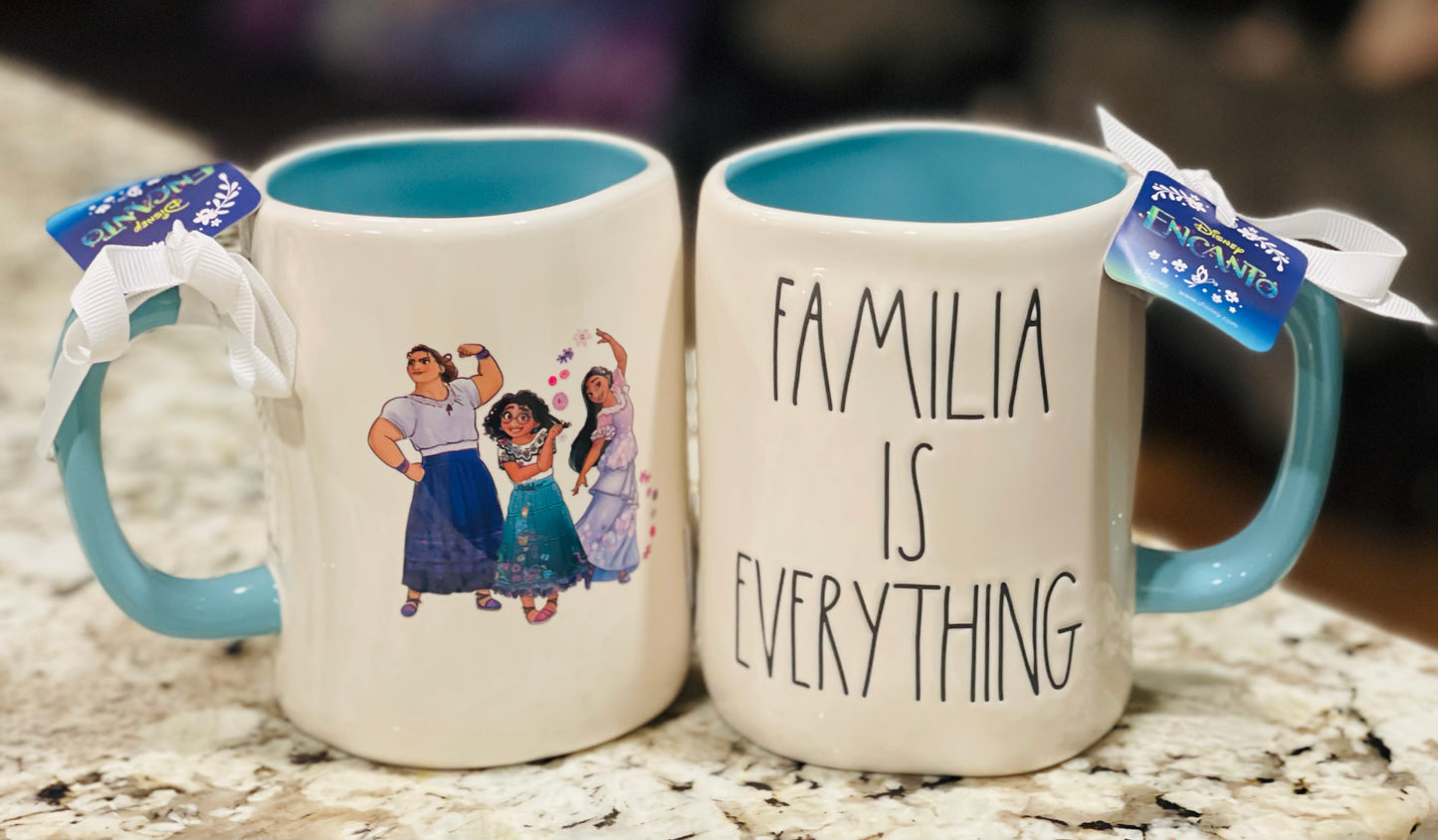 New Rae Dunn Disney Enchanto movie coffee mug-FAMILA IS EVERYTHING