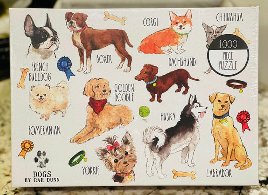 New Rae Dunn multi dog puzzle