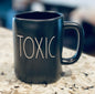 New Rae Dunn black ceramic Halloween coffee mug TOXIC