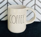 New Rae Dunn white ceramic coffee mug