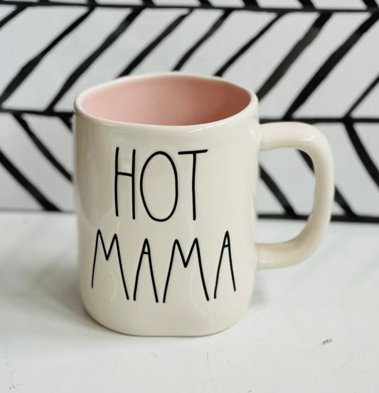 New Rae Dunn ceramic coffee mug -HOT MAMA