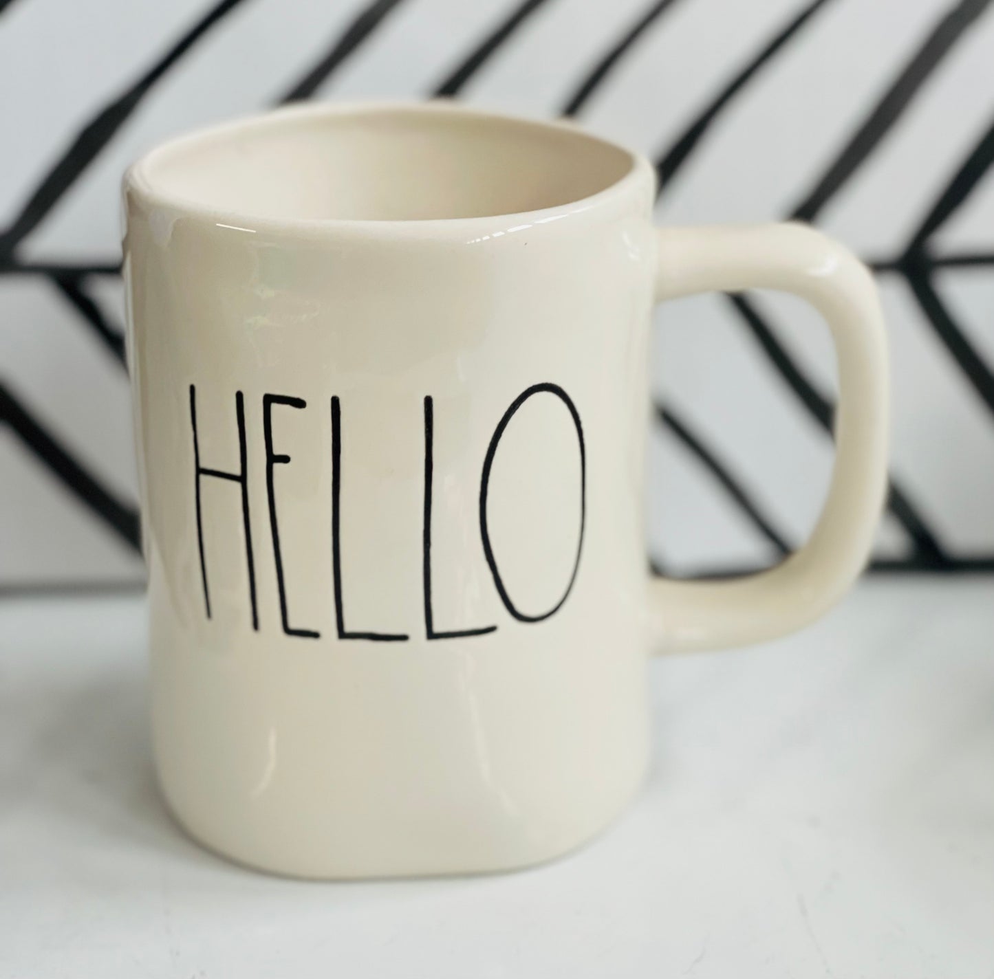 New Rae Dunn ceramic coffee mug-HELLO