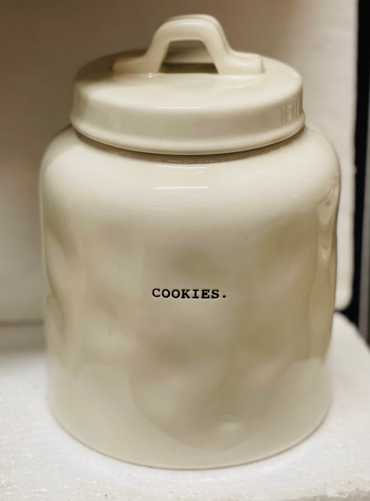 Rae Dunn Vintage ceramic Typewriter Collection Canister-COOKIES