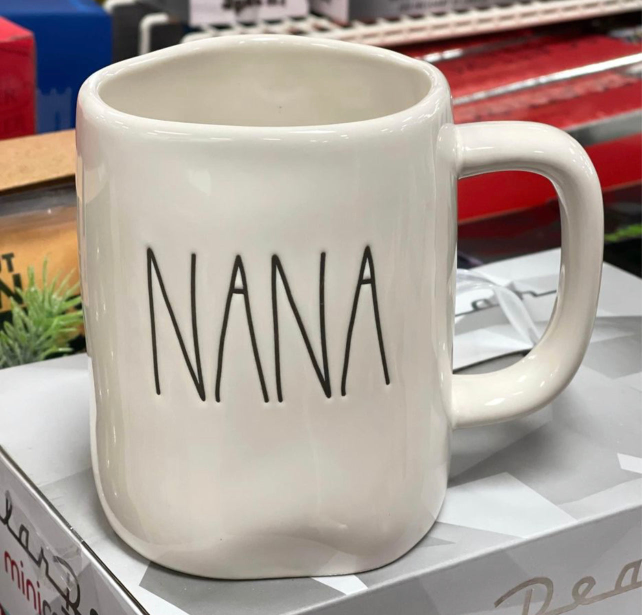 New Rae Dunn white ceramic coffee mug NANA