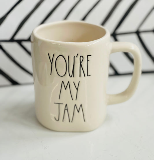 New Rae Dunn ceramic coffee mug-YOU’RE MY JAM