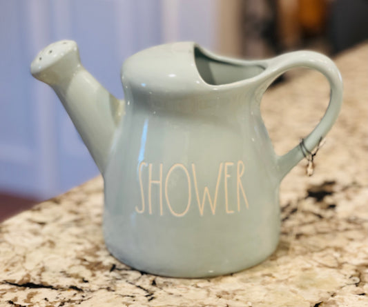 Rae Dunn ceramic decor watering can