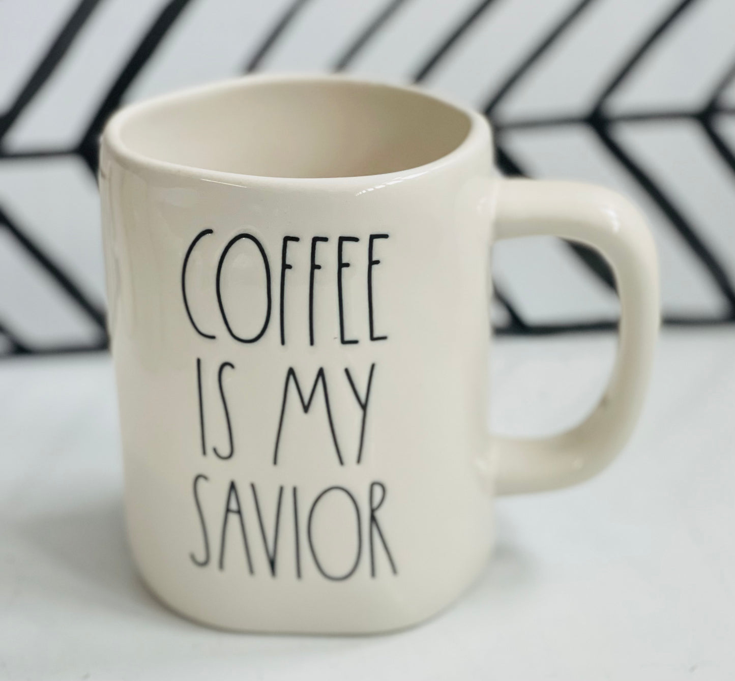 New Rae Dunn ceramic coffee mug- COFFEE IS MY SAVIOR