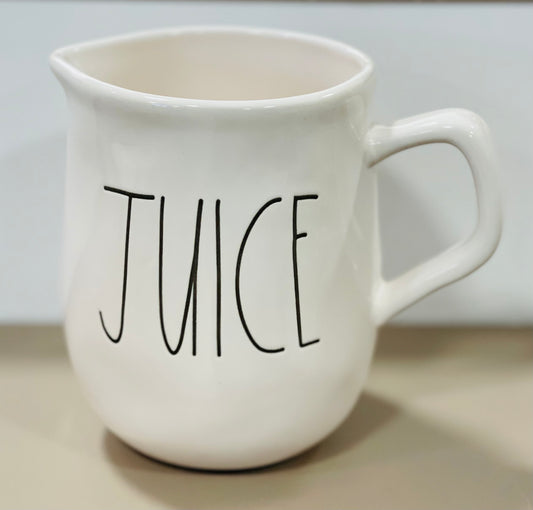 New Rae Dunn ceramic JUICE small pitcher