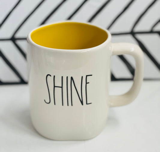 New Rae Dunn ceramic coffee mug-SHINE