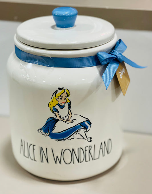 New Rae Dunn Alice in Wonderland line canister