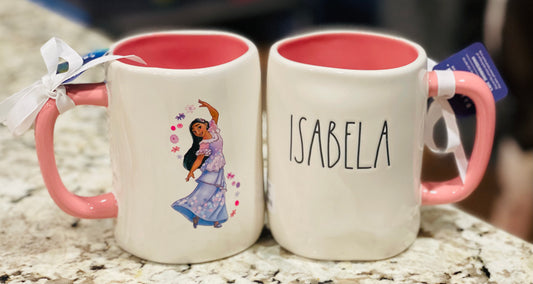 New Rae Dunn Disney Encanto movie ceramic coffee mug decor ISABELA