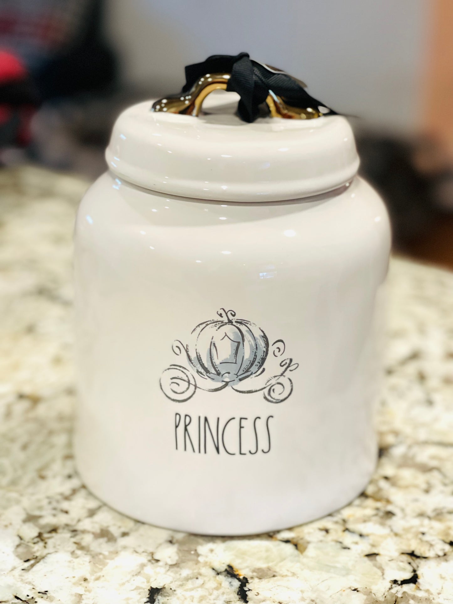 New Rae Dunn Disney PRINCESS Carriage canister