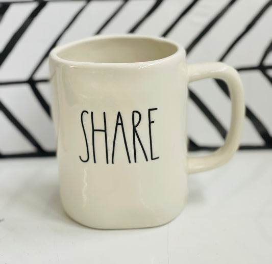 New Rae Dunn ceramic coffee mug-SHARE