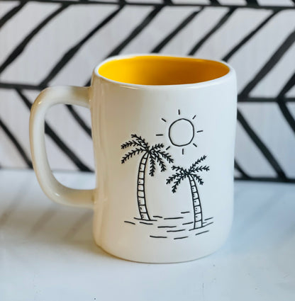 New Rae Dunn ceramic coffee mug-LA