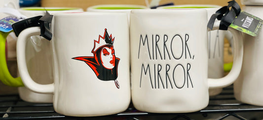 New Rae Dunn ceramic SNOW WHITE coffee movie mug MIRROR MIRROR