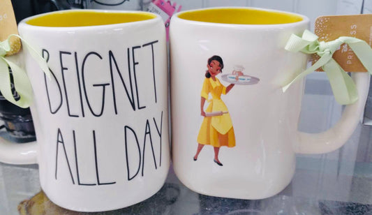 New Rae DunnxPrincess and the Frog 🐸 ceramic coffee mug decor BIGNET ALL DAY