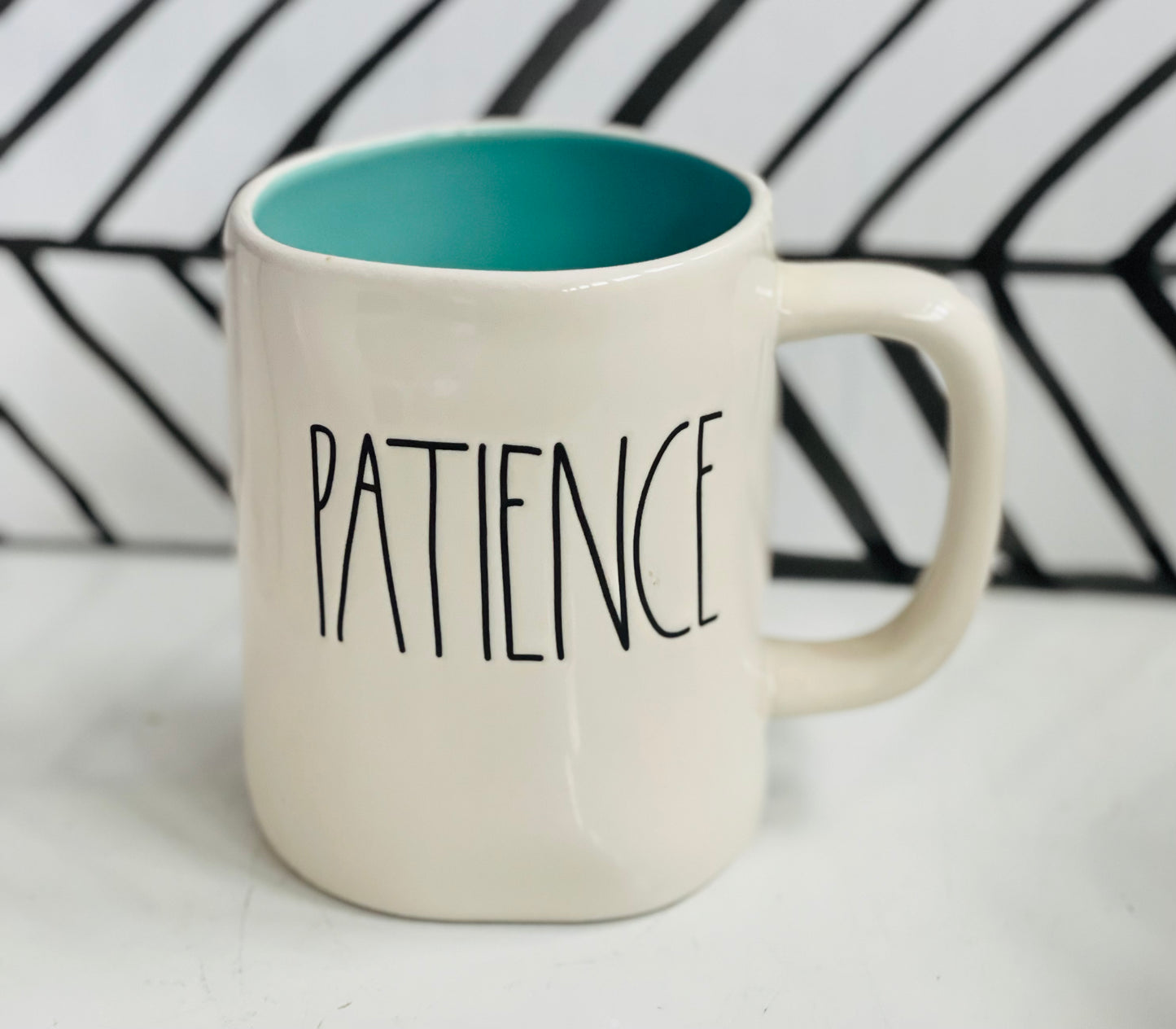 New Rae Dunn ceramic coffee mug- PATIENCE